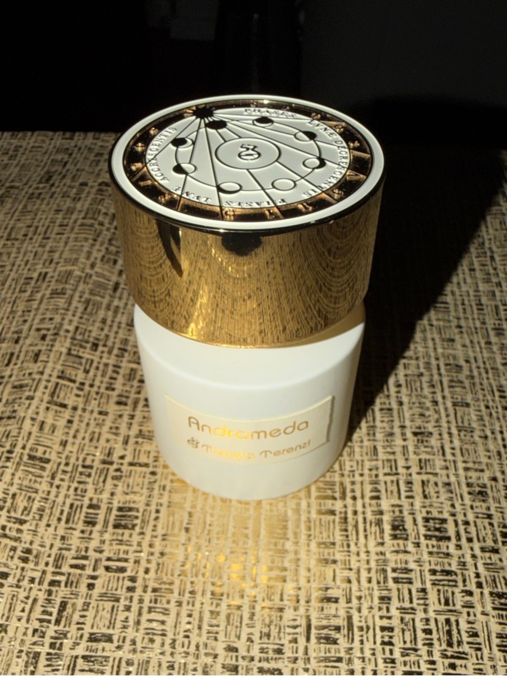 Andromeda Fragrance Bottle with Gold Cap